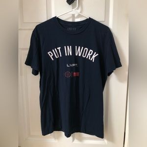 Pre-owned Live Fit Navy Blue Tee Size Medium
